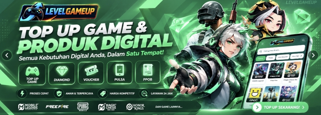 levelgameup.com — Top Up Game Murah & Terpercaya